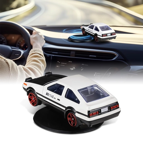 Car Model with Self Adhesive Base,2.95inches Alloy Initial D Dashboard