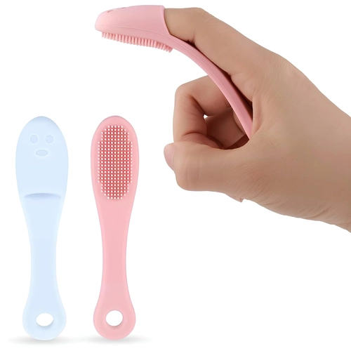 2 Pcs Silicone Face Cleaner & Blackhead Remover Brush Set